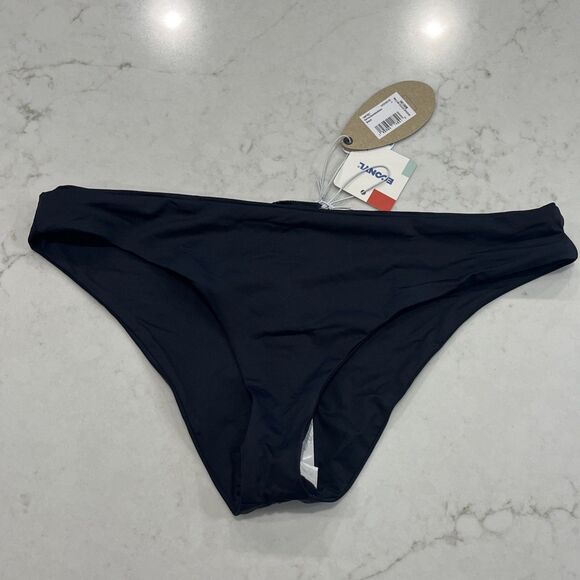 Prana NEW Women's Medium Gemma Reversible Cheeky Bikini Swim Bottom Black - Picture 4 of 11